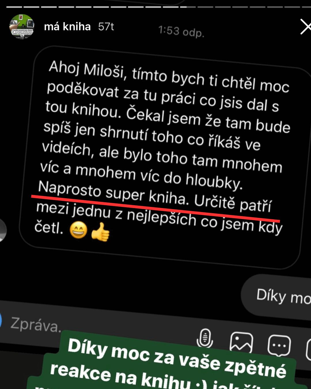 Miloš Ouhrabka - recenze