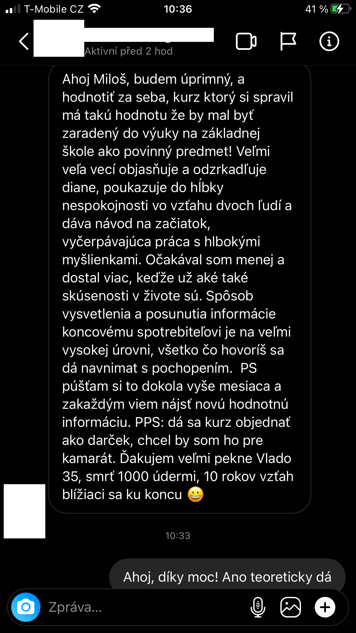 Miloš Ouhrabka - recenze