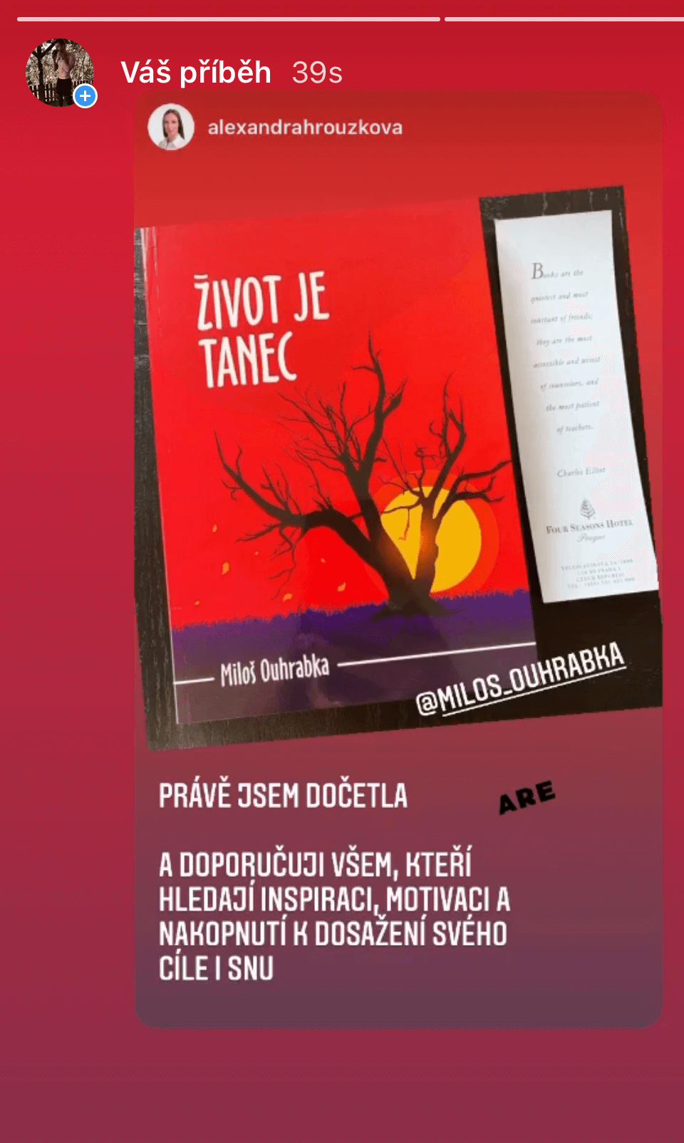 Miloš Ouhrabka - recenze
